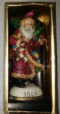 1906 Memories Of Santa Christmas Ornament In Box Hand Painted FREE SHIPPING  • $14