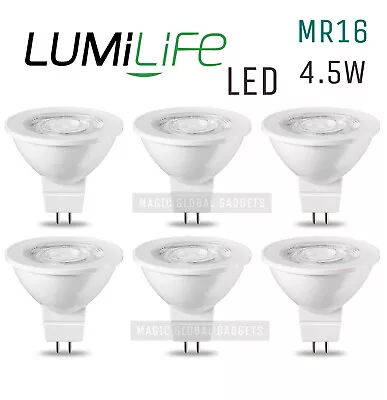 LumiLife MR16 12V LED Light Bulbs Dimmable Spotlights 4.5W 4.8W 6.5W Multipacks • £5.75