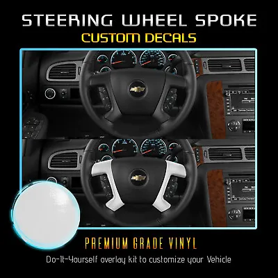 $9.30 • Buy Steering Wheel Spoke Decal Cover Fit 2007-2013 Chevy Avalanche - Glossy Matte