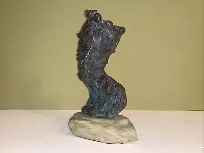 Bronze Neptune Sculpture Brutalist Modern Artist Signed  • $225