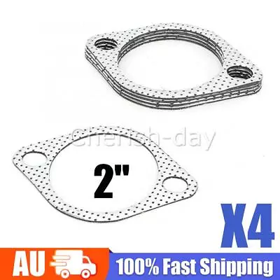 2  51MM EXHAUST GASKET - 106MM BOLT SPACING 3 INCH FLANGE (4 Pieces) NEW • $9.95