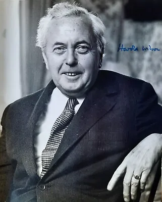 £199.99 • Buy Harold Wilson 11 March 1916 – 24 May 1995  ~ Official B/W Publicity Photo SIGNED