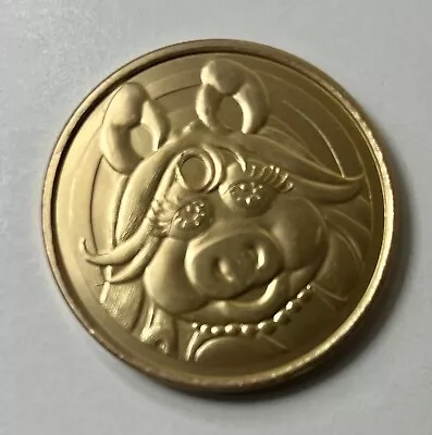 Rare 1995 Miss Piggy Jim Hensons Muppets Limited Edition Gold Striker Pog! • $3.69