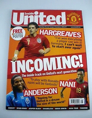 Inside United Magazine - August 2007 - Owen Hargreaves • £4.95