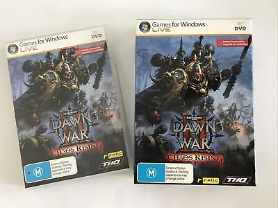 PC GAME: WARHAMMER 400000 Dawn Of War II Chaos Rising. Boxed. Manual. FREE POST! • $16.90