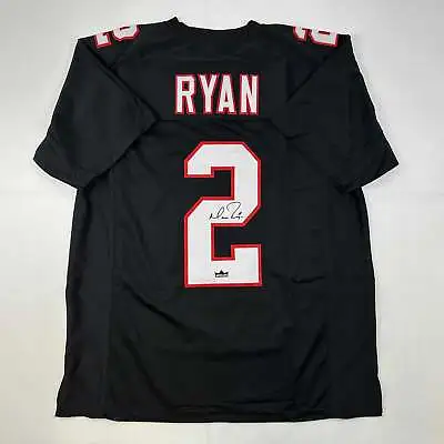 Facsimile Autographed Matt Ryan Atlanta Black Retro Reprint Jersey Size Men's XL • $74.99