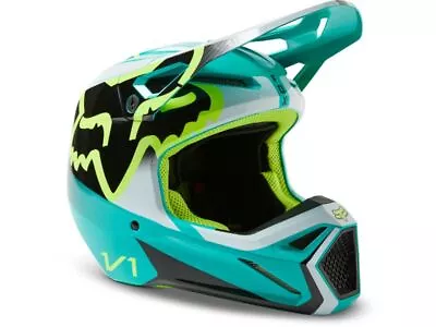 Fox Racing Motorcycle Helmet MX Dirt Bike Motocross Off-Road Youth V1 Leed • $174.99