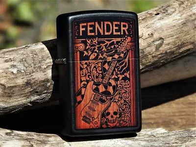 Zippo Lighter - Fender Guitars - VooDoo - Stratocaster - Telecaster - Skull • $129.97