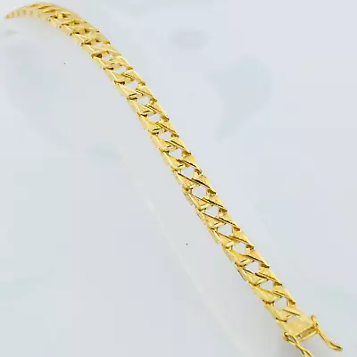 22ct Yellow Gold Curb Style Bracelet - 37.4 Grams - 7.5 Inch Full Assay Hallmark • £2779.99