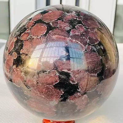 Natural Fireworks Red Garnet Sphere Quartz Crystal Ball Healing 2640g • $14.50