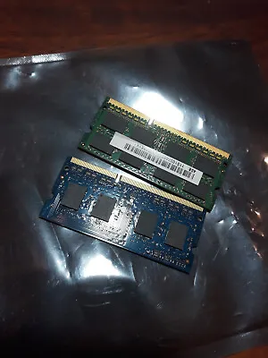 Ramaxel 4GB DDR3 Laptop RAM PC3L-12800 1600Mhz  SODIMM RMT3170MN68F9F-1600 2 Off • £8.99