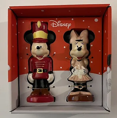 Disney Mickey And Minnie Nutcracker Salt & Pepper Shaker Set Christmas 2023 • $28