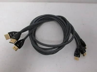 $50 • Buy Lot Of 3 Audioquest Pearl High Speed HDMI Cables With Ethernet Cable 1M