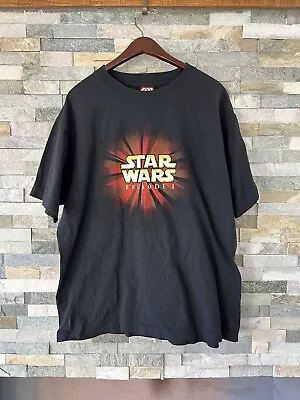 Star Wars Episode 1 Spell Out Tee Vintage Size XL  • $25.44