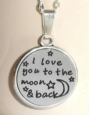 £4.79 • Buy 'I LOVE YOU TO THE MOON AND BACK' Necklace + CARD 