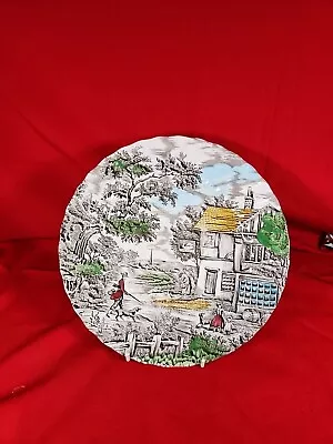 Rare Vintage Dinner Plate THE HUNTER By MYOTT Pottery Retro Collectable Prop VGC • £9.99