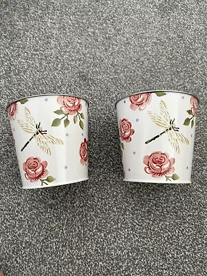 £9.75 • Buy Emma Bridgewater And M&S Rose And Dragonfly Plant Pots