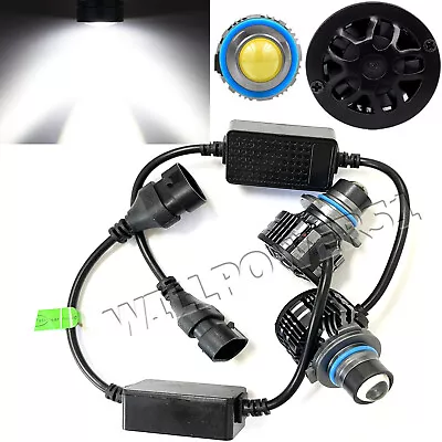 High Beams 21W 8000LM LED 9005 Bulbs Projector Lens High Power White W1 E • $51