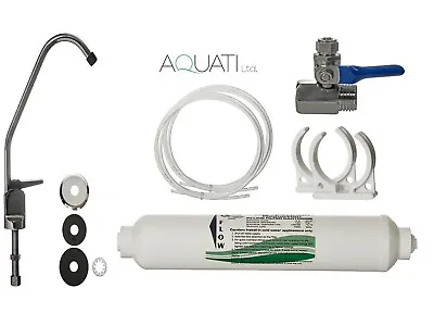 £18.95 • Buy TAP DRINKING WATER FILTER SYSTEM WITH FAUCET & ACCESSORIES UNDER SINK KIT Aquati