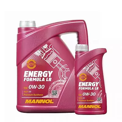 £33.99 • Buy 6 L MANNOL 0W-30 C2 Fully Synthetic Jaguar Land Rover Engine Oil STJLR.03.5007