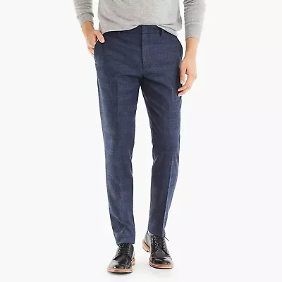 J.Crew Ludlow Pant In Glen Plaid Wool | 31/32 | Creek Blue  • $95.99