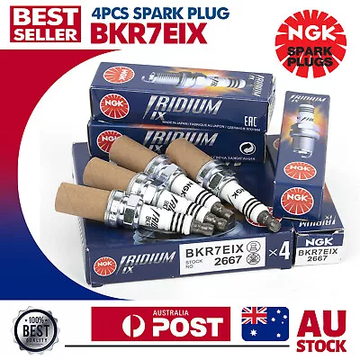 4x OEM NGK Premium Quality Japanese Industrial Iridium IX Spark Plug #BKR7EIX-11 • $59.99