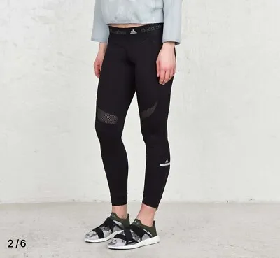 Used Adidas Stella McCartney Womens 7/8 Tight  Leggings  Medium Black  • $35