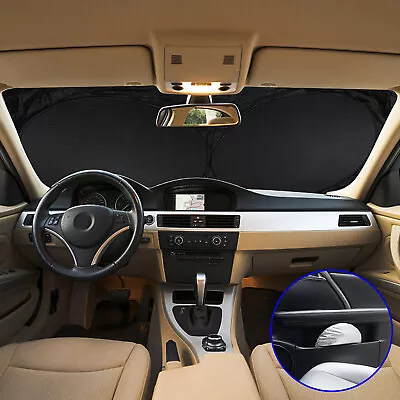 90x160cm Car Sun Shade Visor Windscreen Sunshade Cover Blind UV Protector Cooler • £8.69