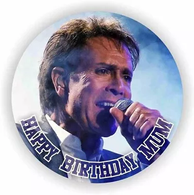 Cliff Richard Personalized Cake Topper Edible Icing Sugar Rice Paper 7.5 • £7.50