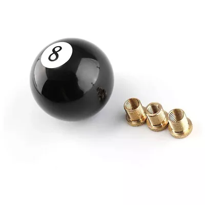 #8 Billiard Ball Round Universal Custom Gear Shifter Shift Knob W/ 3 Adapters • $10.89