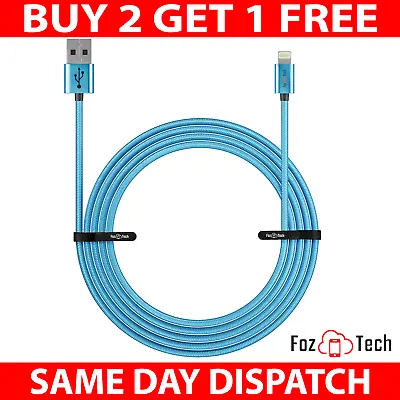 £5.99 • Buy Fast Charger Sync USB Cable For Apple IPhone 6 7 8 X XS XR 11 12 13 14 Pro IPad