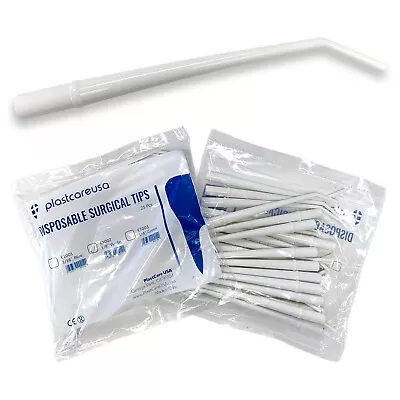 150 Dental Surgical Aspirator Tips Suction Evacuation White 1/8  (6 Bags Of 25) • $23.99