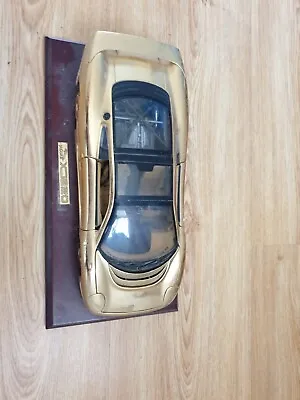Maisto 1/18 Scale Diecast 22ct Gold Plated Jaguar XJ220 • £50