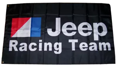 Jeep 3'x5' Flag Banner Chrysler Racing Man Cave Garage Shop Mopar Fast Shipping • $13.94