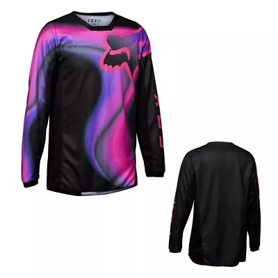 Fox Racing Kids Girls 180 Toxsyk Longsleeve Lightweight Motocross Black Jerseys • $19.71