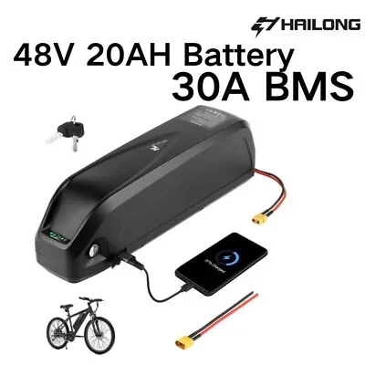 48V 20AH Battery 1000W Motor Ebike Battery Electric Bike Lithium Battery Pack • $70.20