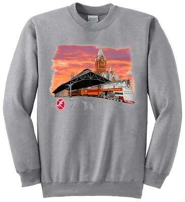 Milwaukee Hiawatha Sunset Trains Authentic Railroad Sweatshirt [40] • $18.99