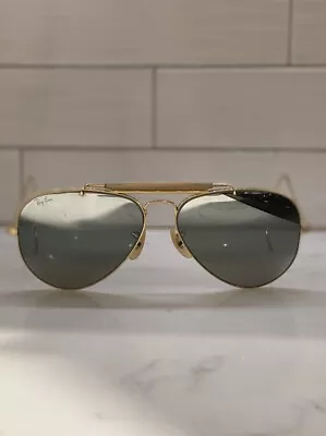 58-14 Vintage B&l Ray Ban Changeables Mirror Outdoorsman Aviator Sunglasses • $399.99