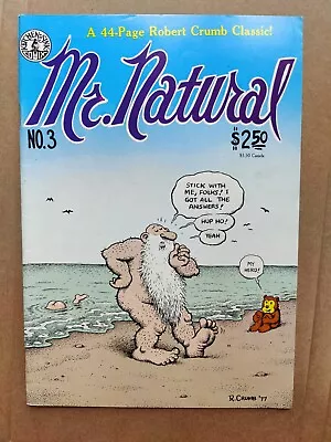 Mr. Natural #3 R. Crumb Kitchen Sink Underground Comix 8th Printing 1986 FN+ • $6