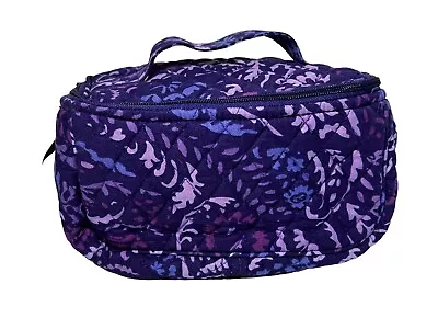 Vera Bradley Paisley Amethyst Travel Cosmetic Toiletry Lingerie Jewelry Bag • $13.99