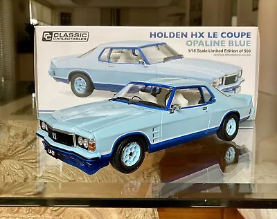 $549 • Buy Classic 1:18 Holden HX LE Monaro Model Car Opaline Blue 500 Made