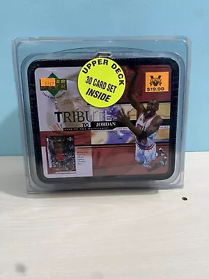 1999 Upper Deck Tribute To Michael Jordan Factory Sealed Lunch Box Set • $54.99