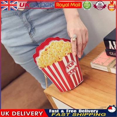 £7.30 • Buy Woman Cupcake Hamburger Chain Bag Popcorn Crossbody Messenger Bag (Popcorn