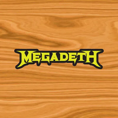 Megadeth Thrash Metal 7  Inch Vinyl Window Bumper Sticker • $2.99