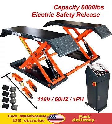 AUTOKATO Mid Rise Scissor Lift 8000lbs Electric Release Auto Lift 110V/1PH • $2999