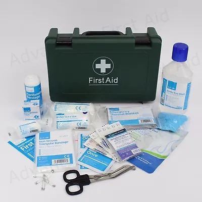 Travel & Vehicle First Aid Kit In Sturdy Box BS8599 Compliant For HGVCar Or Van • £18.99