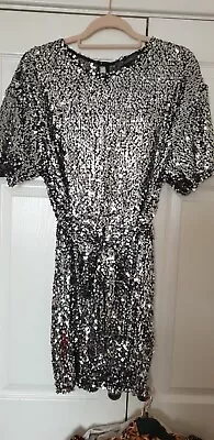 £5 • Buy Ladies Sequined Mini Dress With Belt