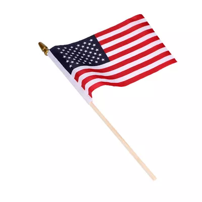 Small US Flags Mini American Flag On Stick 4  X 6   - Small Mini American Flags • $6.99