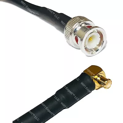 RFC195 BNC MALE To MCX MALE ANGLE Coax RF Cable USA-Ship Lot • $11.49