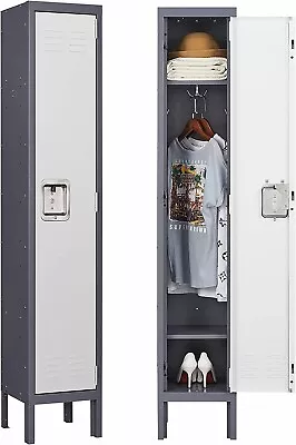 1/2/3/4 Door Metal Lockers For School Employees Storage Lockable Steel Cabinets • $109.99